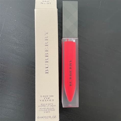 burberry no 37 regiment red liquid lip velvet 6ml|Burberry / Liquid Lip Velvet Liquid Lipstick 0.2 oz (6 ml) No.37 .